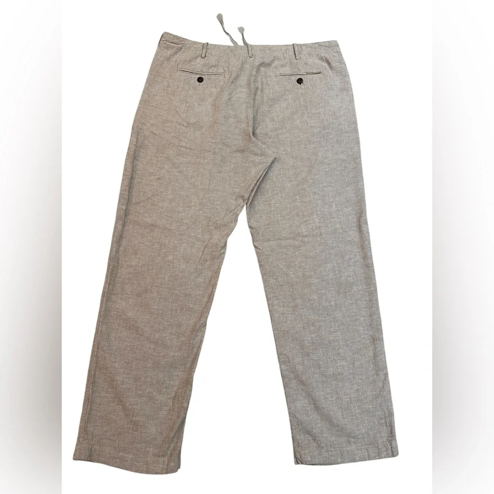 Perry Ellis Khaki Linen Blend Light Weight Causal Pants Men’s size 38”Wx30”L